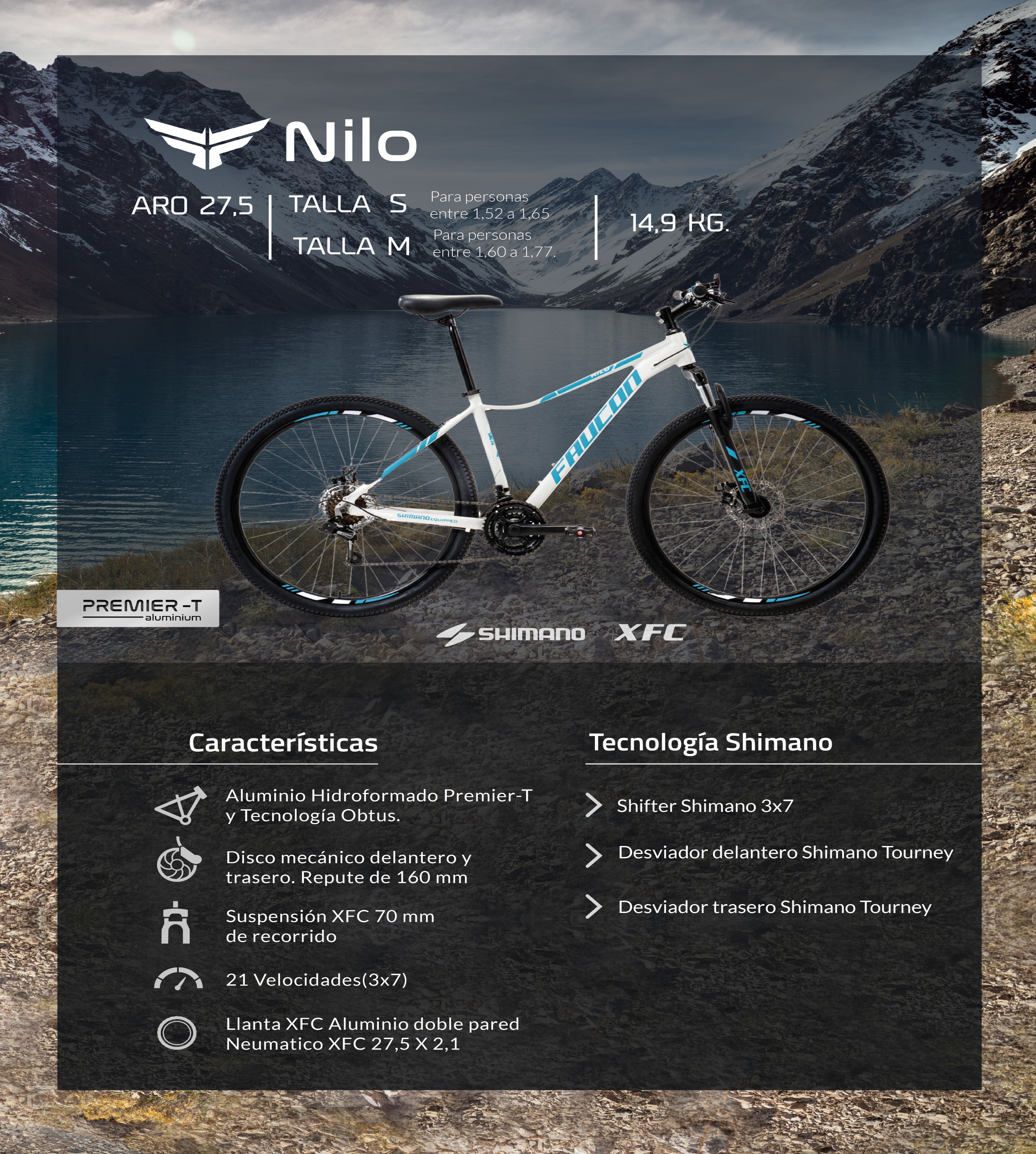 Bicicleta montaña 2025 mujer talla s